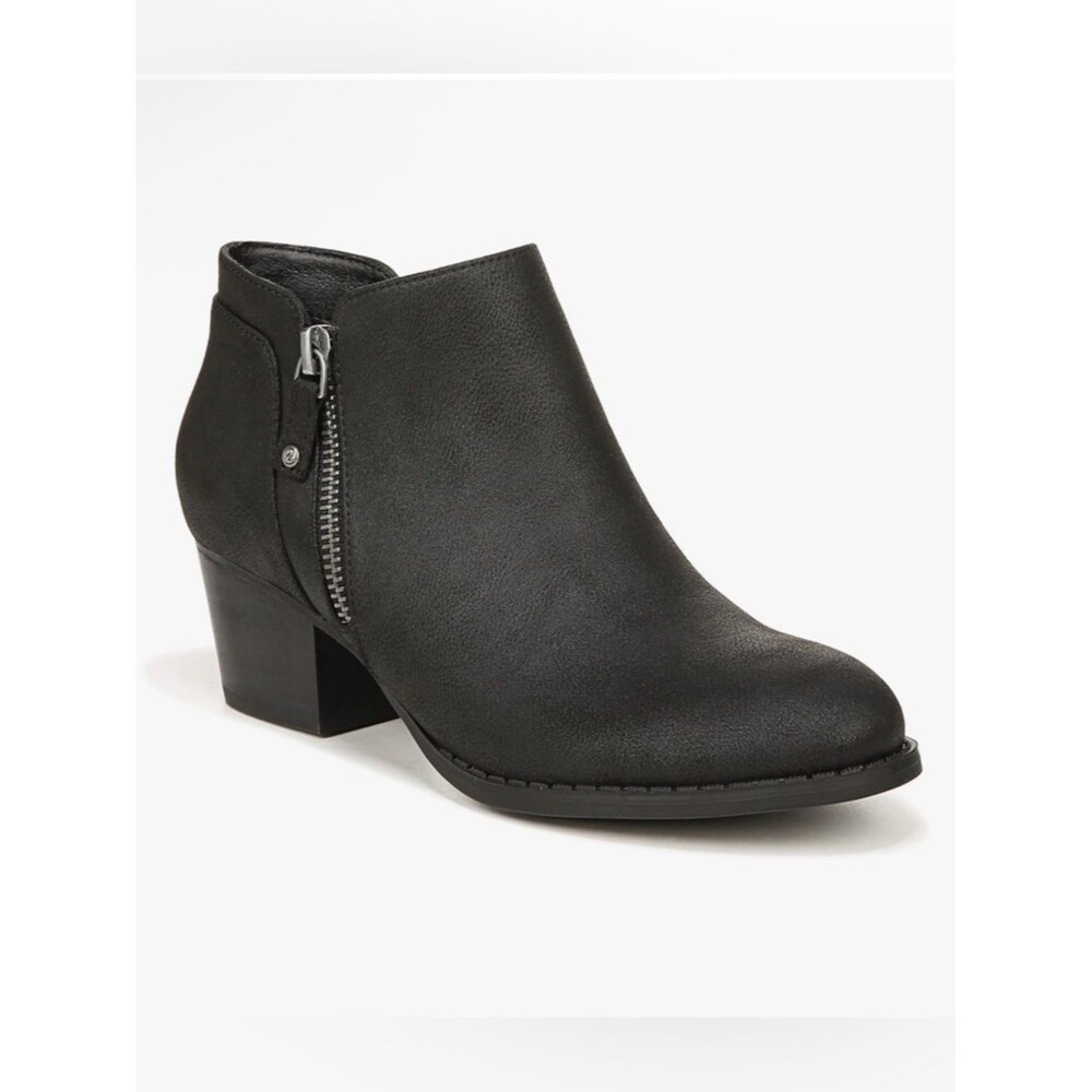 LifeStride Women’s Blake Zip Ankle Booties Boots Black 7 NWT NIB